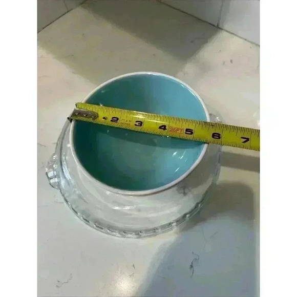 Rae Dunn 'Sleepy' Bowl White With Black Lettering And Light Blue Inside. - Picture 9 of 10